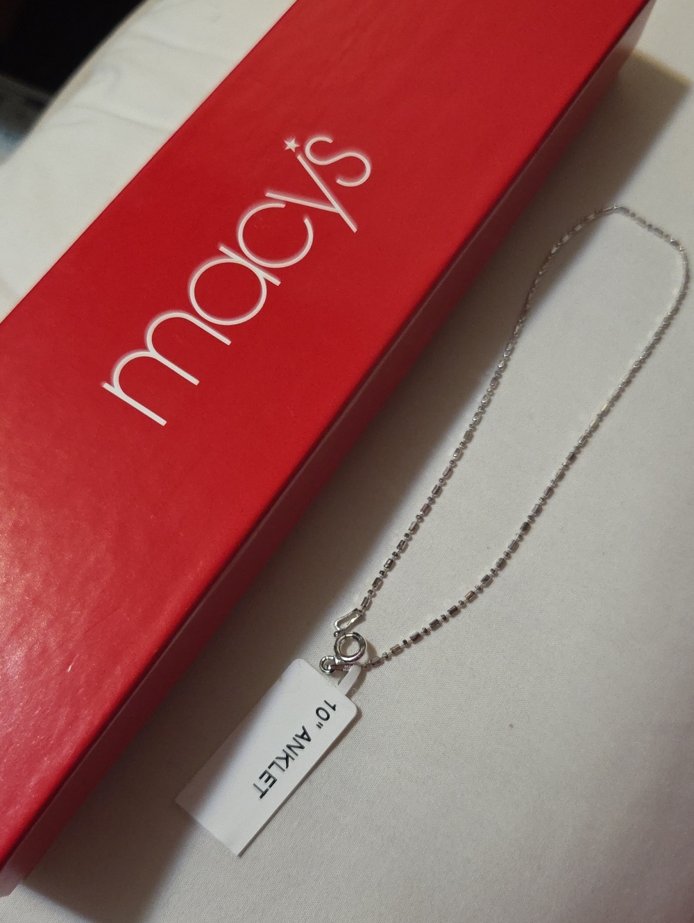 Sterling Silver Anklet Chain - Silver